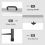 Table pliante réglable en plastique 3 positions 48 po