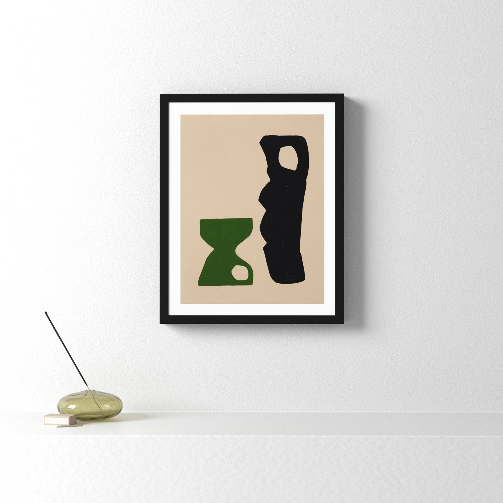 The Conversation by Michael Kempen, Black Framed, 16" W x 20" H