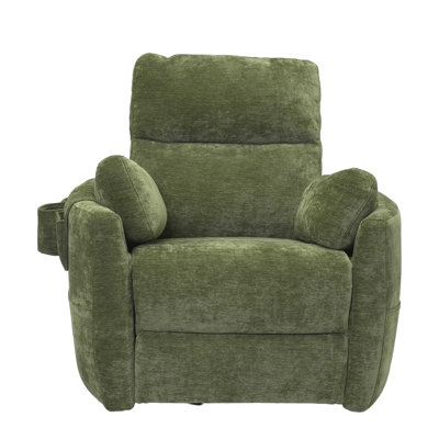 Electric Recliner Chair, Power Reclining Sofa Chair with Adjustable Backrest & Seat, Built-in Cup Holder, for Living Room Bedroom