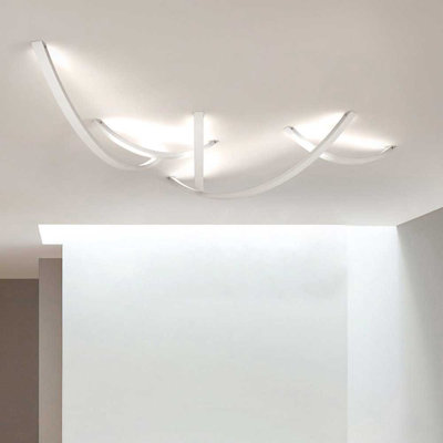 Indirect LED wall light Ring L 66cm