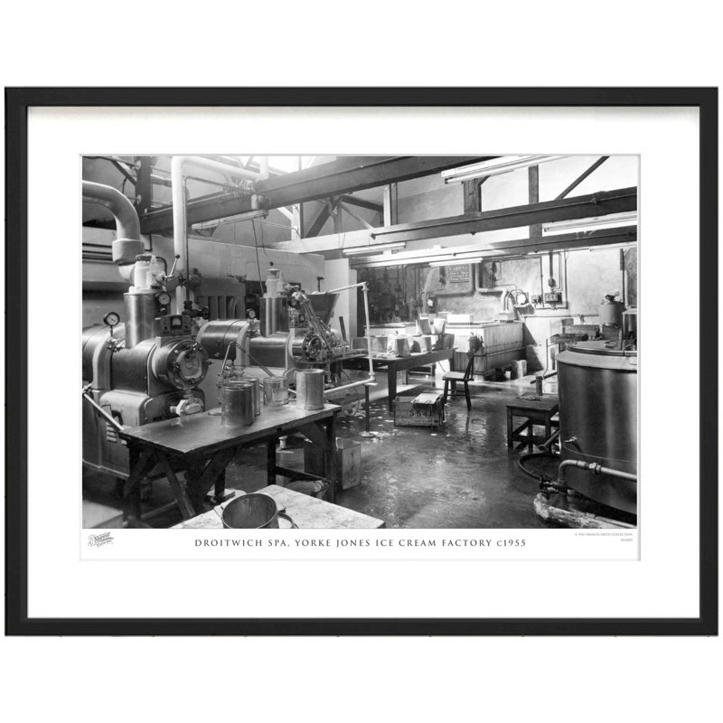 Droitwich Spa, Yorke Jones Ice Cream Factory C1955 by Francis Frith - Single Picture Frame Print, 60cm H x 80cm W x 2.3cm D