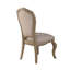 Chaise d'appoint rembourrée beige