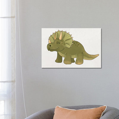 Triceratops by Katie Bryant - Wrapped Canvas Print