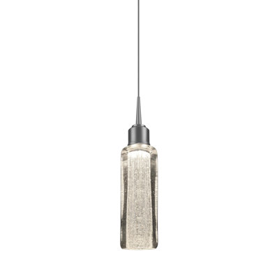 Capella 1 - Light Matte Chrome LED Pendant