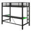 Lit mezzanine surélevé avec bureau intégré, éclairage à DEL et charge électrique-1787480259-1787480258