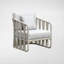 Ensemble de sièges Chaffins, blanc, 4 pièces