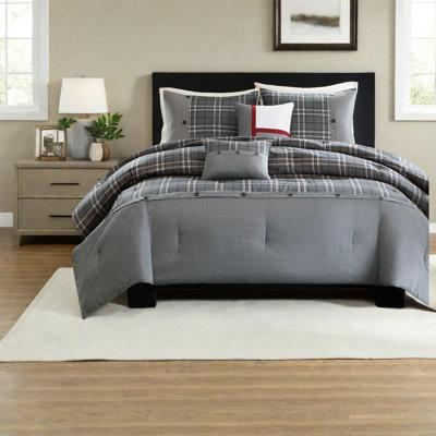 Ensembles de literie moderne simple / simple TG, édredon en polyester avec coussins décoratifs pour la maison et le dortoir
