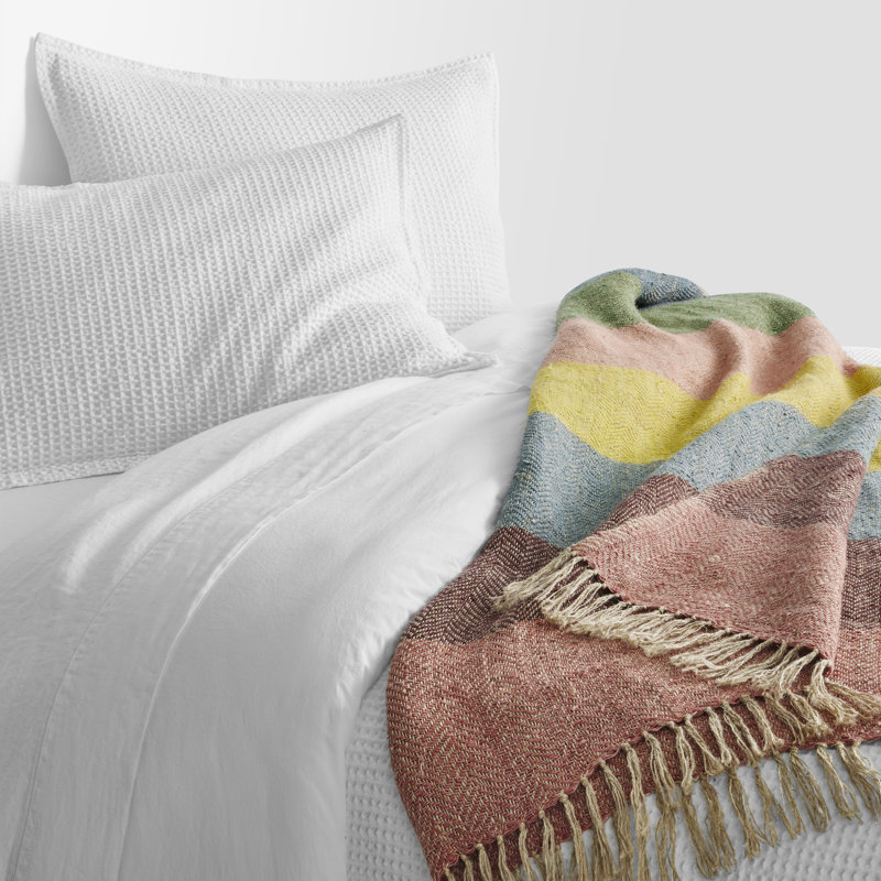 Lovely Hand Woven Throw Blanket, Multicolor