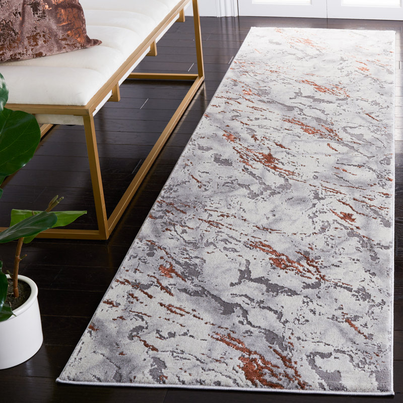Tapis abstrait Craft Performance, Tapis de couloir 2 pi 3 po x 8 pi