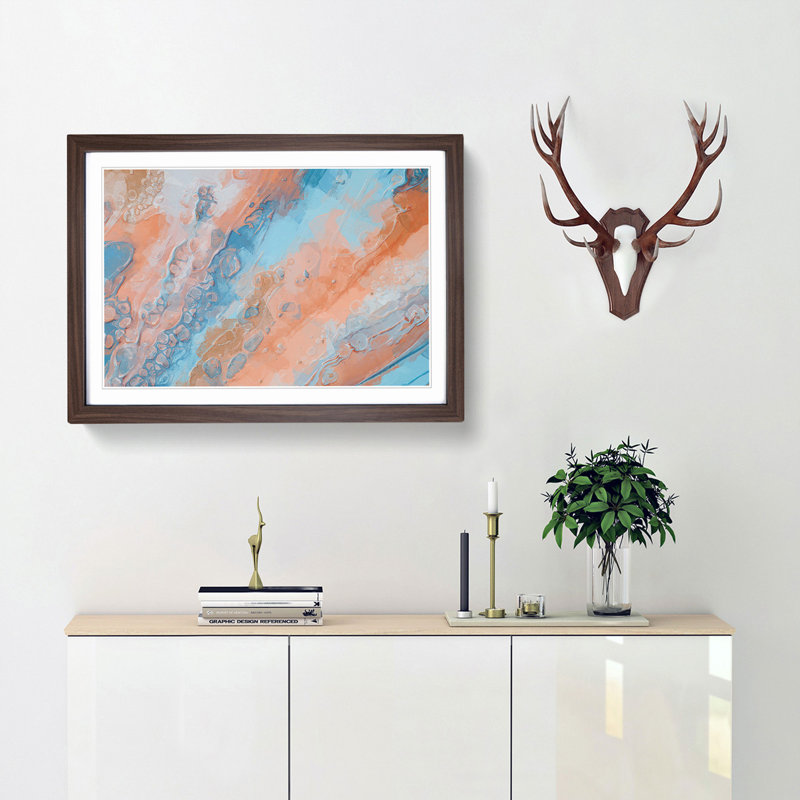 Missing You - Picture Frame Painting Print, Walnut Framed, 36cm H x 48cm W x 2cm D
