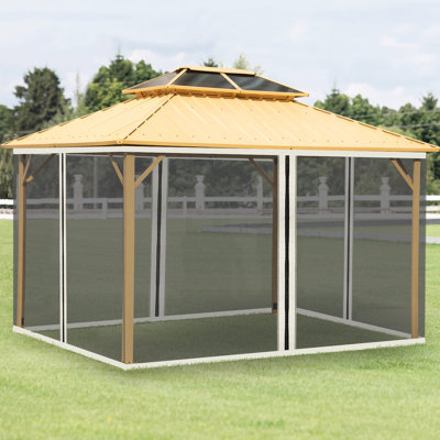 Filet de remplacement pour pavillon de jardin 10 pi x 13 pi, crème, filet de remplacement pour filet de patio, 10 pi x 13 pi, fabuleux