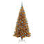 vidaXL Christmas Tree with 300 LEDs with Stand Gold PET-772991150