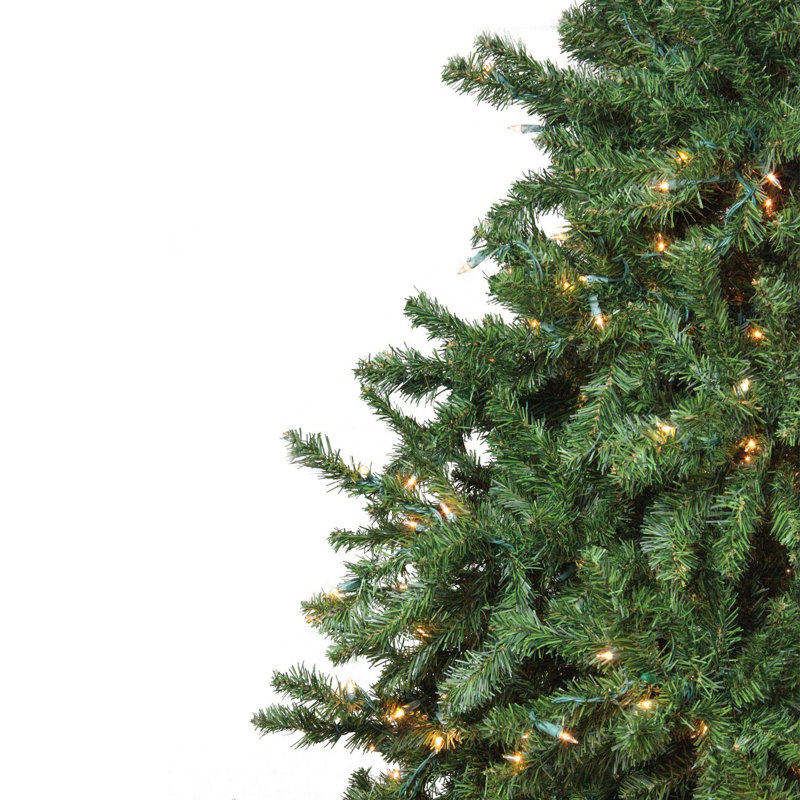 12' Pre-Lit 2-Tone Canadian Pine Artificial Christmas Tree - Warm White Lights