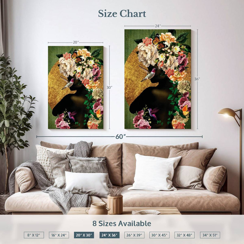 Leisha Destiny Blooming, 36" H x 24" W