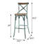 Tabouret de bar de style rétro avec base robuste et siège confortable-867274137