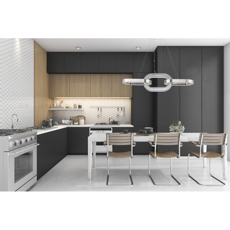 Catena 1 LT Chrome/Clear Linear Pendant Allegri