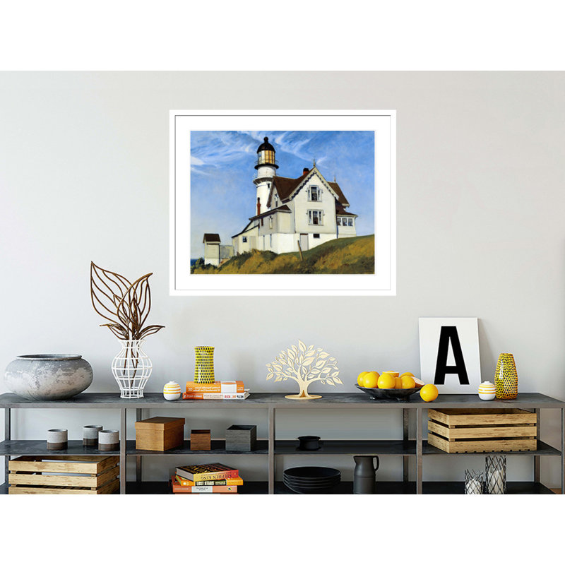 «Captain Upton's House» par Edward Hopper, impression giclée encadrée, H 33,5 po x l 40,91 po