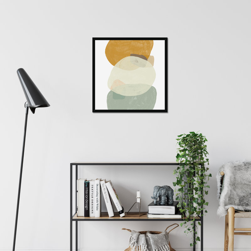 Platelet III - Painting, Black Framed Paper Print, 55cm H x 55cm W