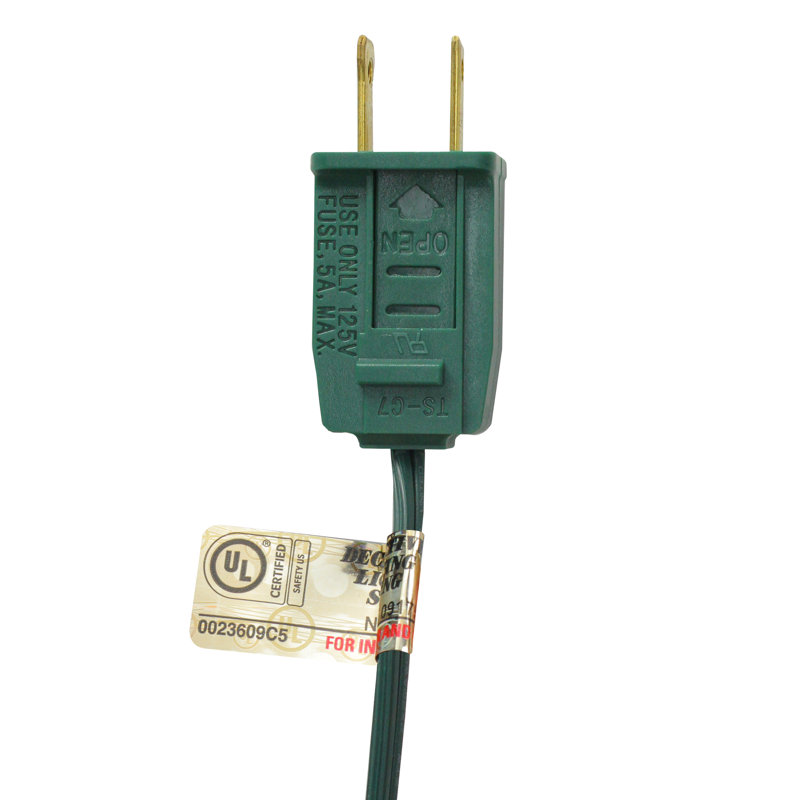 Ensemble de lumières de Noël C7, fil vert, 24 pi, Rose transparent