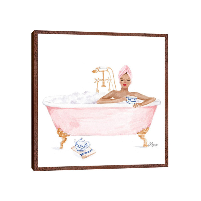 Spa Day 1 Piece Wall Art on Canvas, 66.04 cm H x 66.04 cm W, Classic Wood Floater Framed