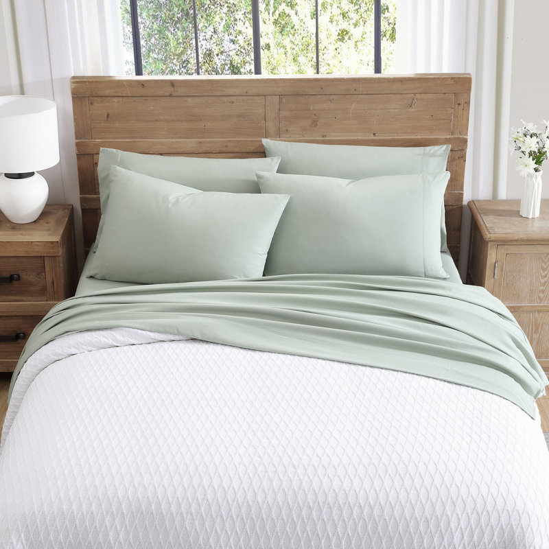 Solid Sheet Set Standard Sheet Set, King, Desert Sage