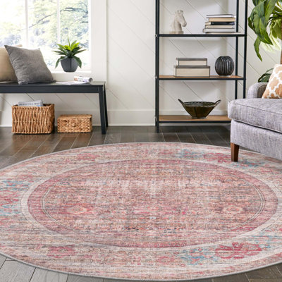 Engen Washable Oriental Indoor Rug