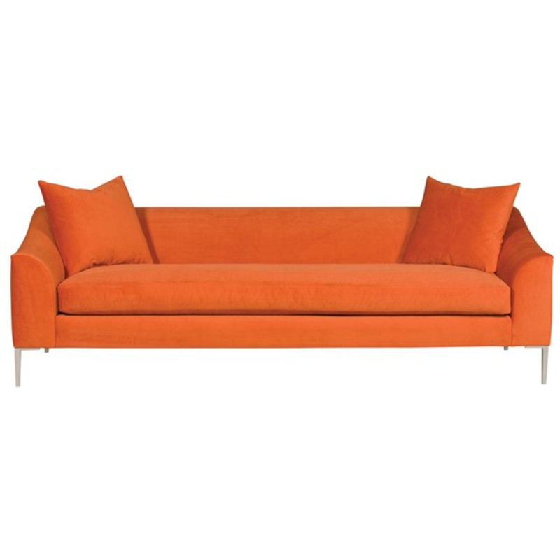 Tess Upholstered 92.5'' Sofa, Ian Smoke 100% Polyester