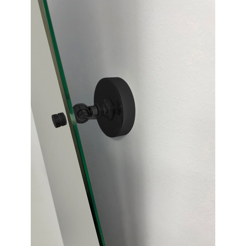 Hispaniola Flat Wall Mirror, Black