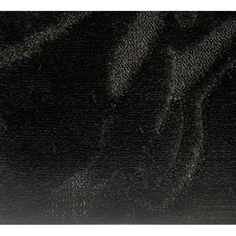 Madeline Non-Slip Non-slip Bath Mat And Pedestal Mat, Black