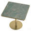 Table carrée bistro moderne tulipe 31,5 pouces avec plateau en faux marbre, facile à assembler, structure en métal robuste-674224897-674224900