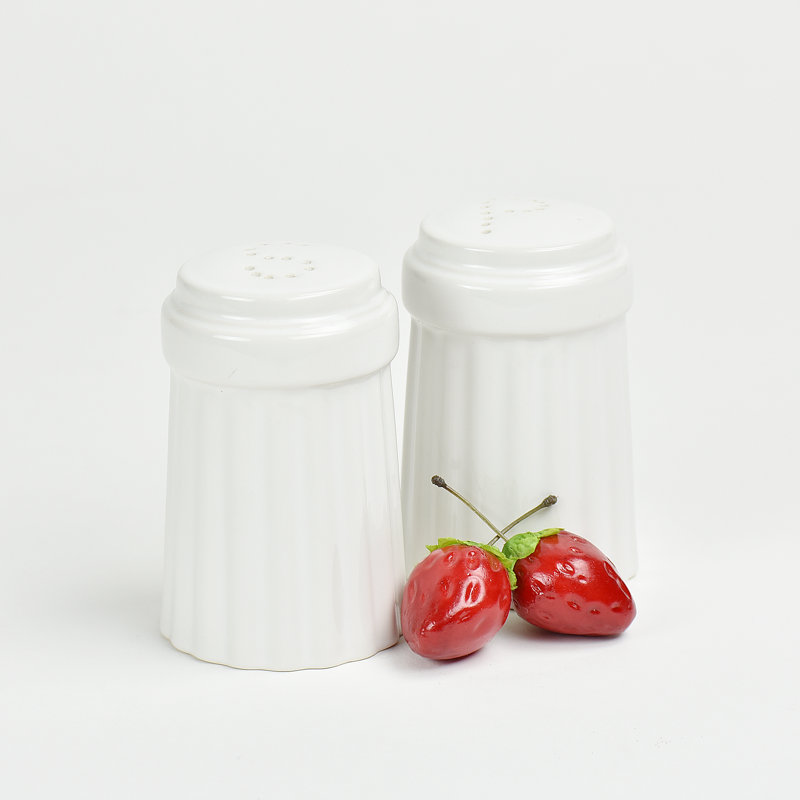 Ensemble poivre et sel Omniware Simsbury, Blanc