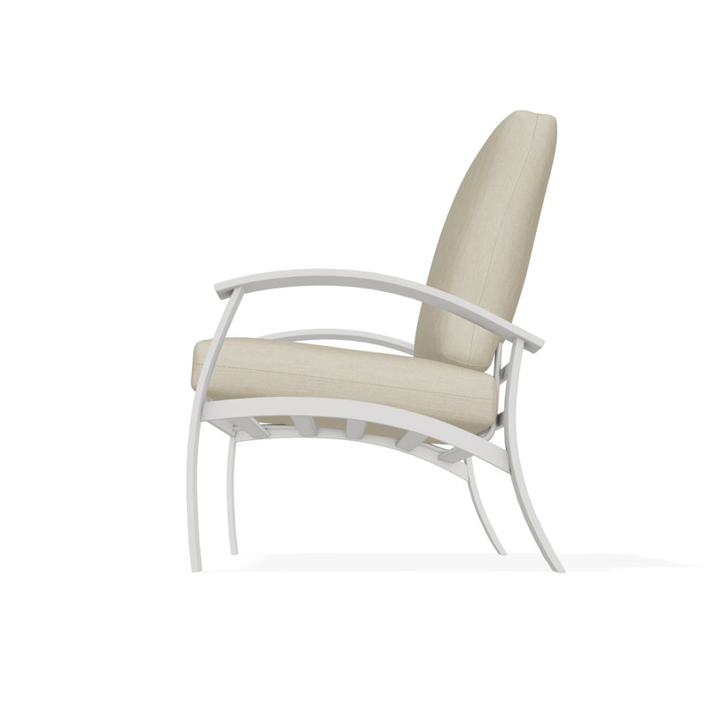 Belle Isle Outdoor Lounge Chair, Huskie, Snow