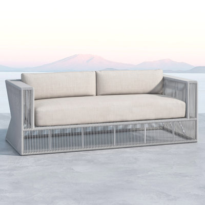 Corienne Sofa With Cushions In Echo Ash by Bay Isle Home
