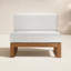Chaise de patio en teck Upland