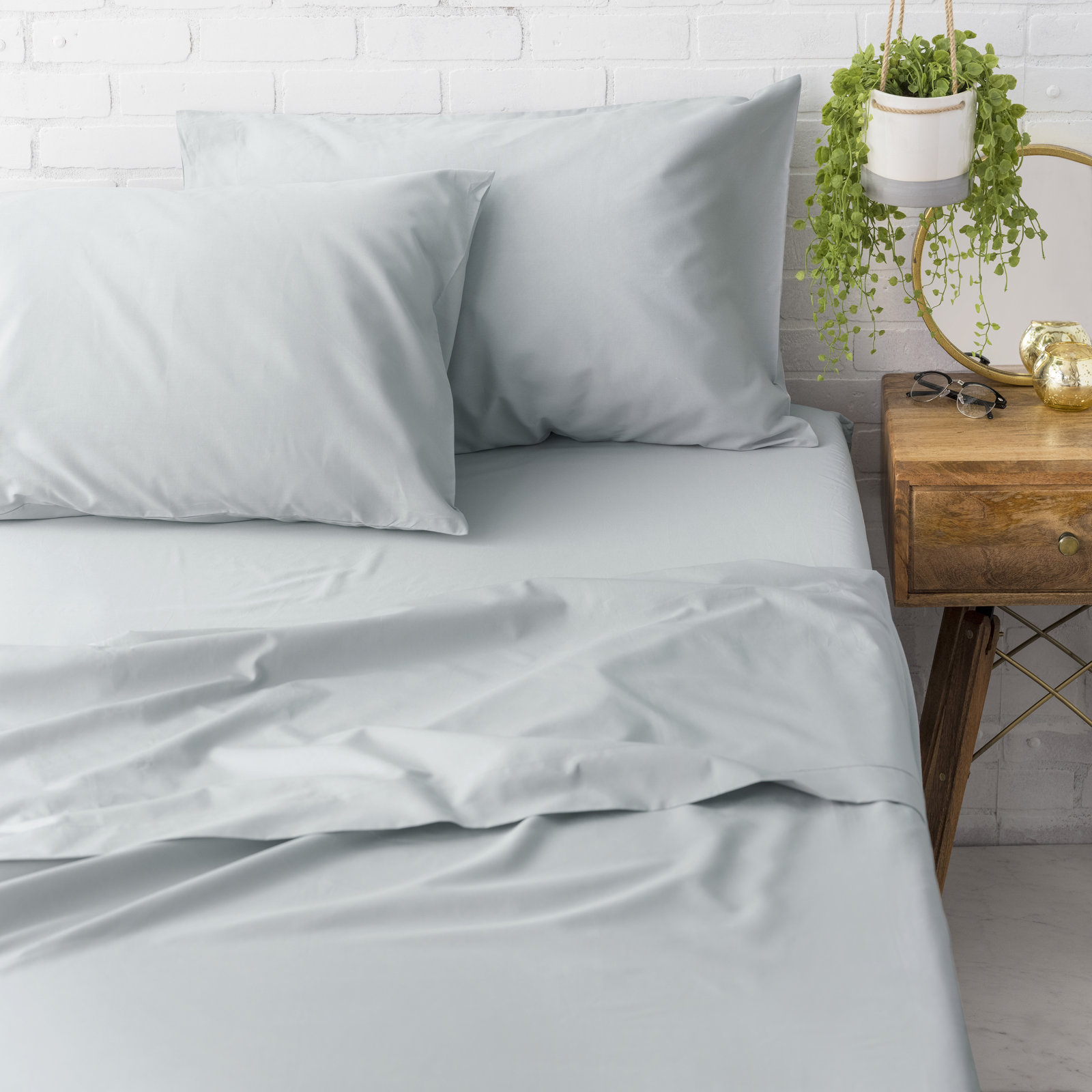 Fulham Cotton Sheet Set, Full, Flagstone