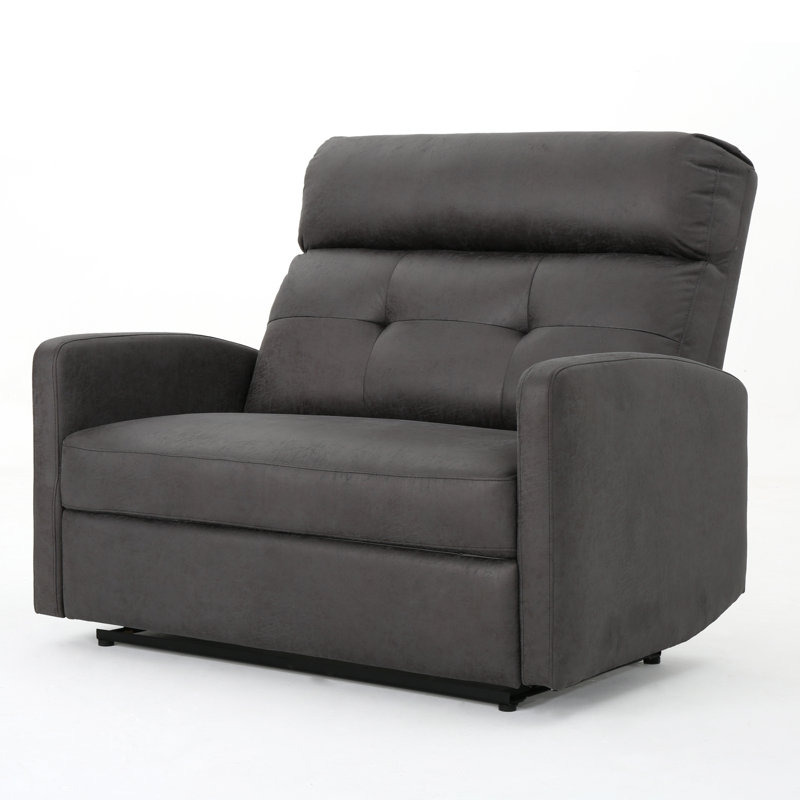 Fauteuil inclinable manuel standard de 46,46 po de largeur Wamsutter, Microfibre ardoise