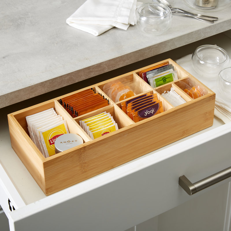 Rebrilliant 8 Compartment Bamboo Caddy