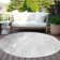 Machine Washable Indoor/Outdoor Xhevrie Gray Rug