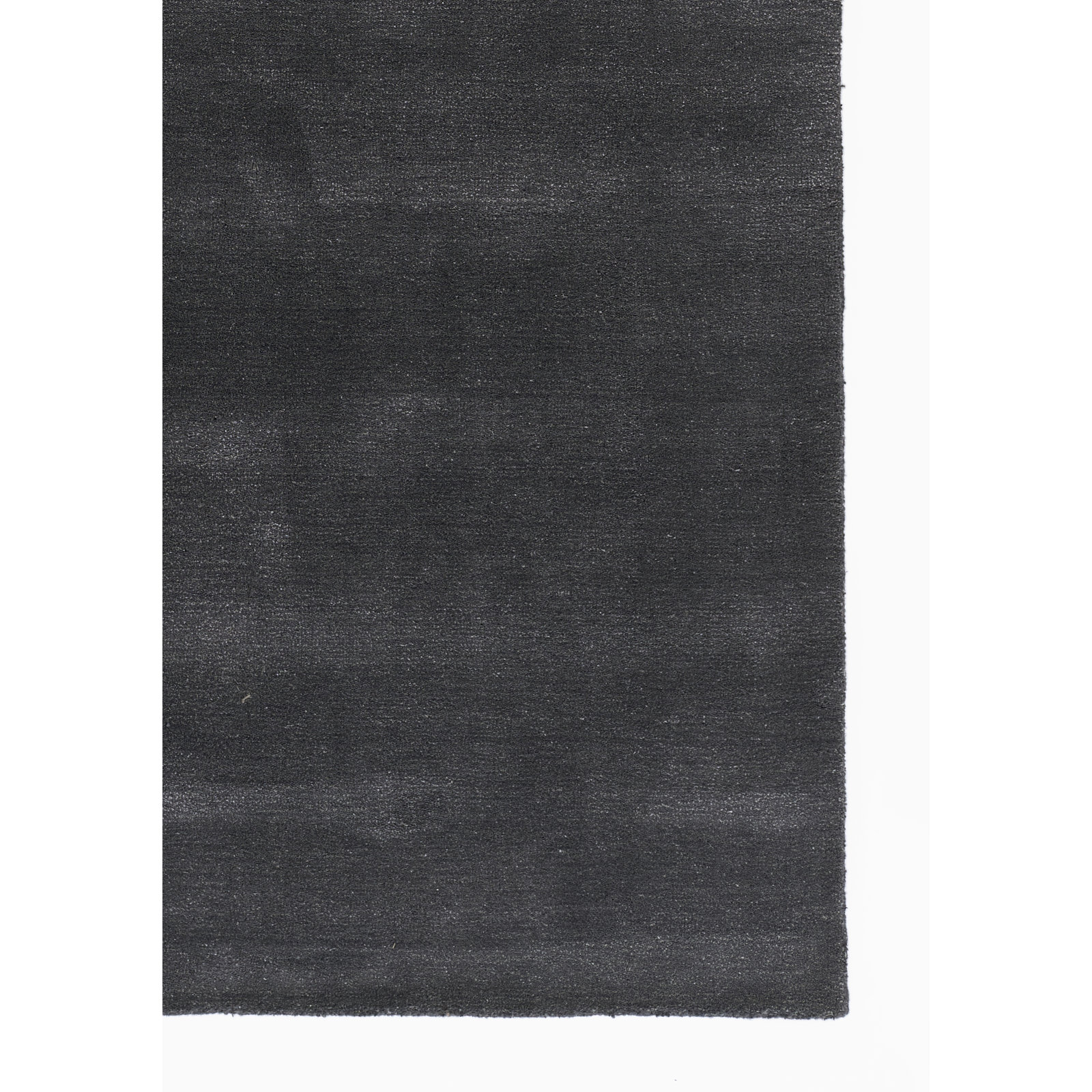 Tieg Hand Loomed Wool Blend Solid Blue Area Rug 5' X 8', 5' X 8'
