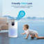 MOOKA Air Purifiers for Home Large Room Up to 1500 sq. ft. with Aromatherapy, White