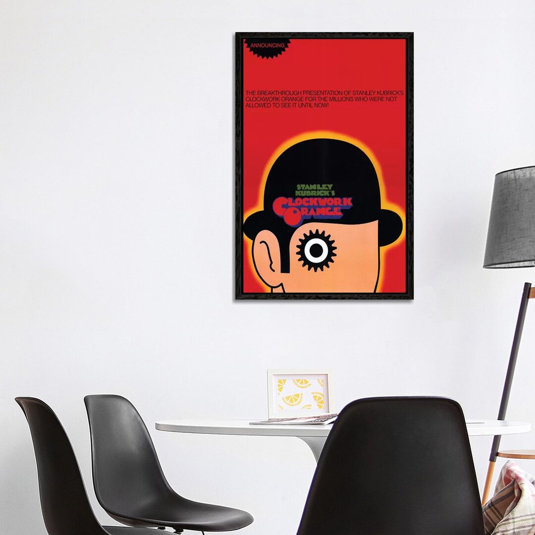 Leinwandbild A Clockwork Orange Film Poster von Radio Days