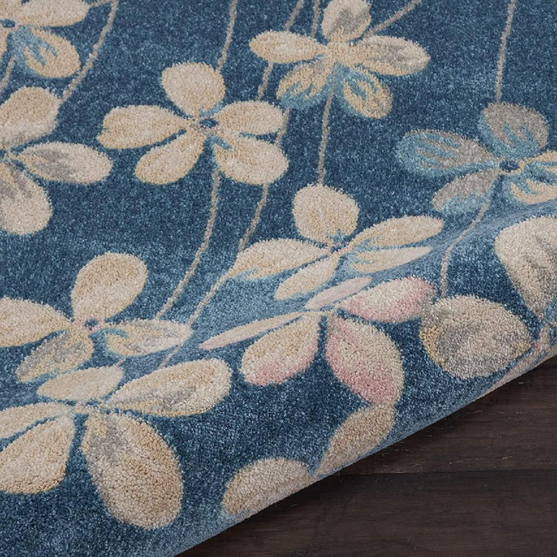 Zaizi Floral Indoor Rug, Rectangle 8' x 10'