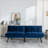 Navy Blue Convertible Folding Modern sofa Bed