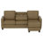 Urlin 86'' W Reversible Faux Leather Sofa & Chaise-622175461