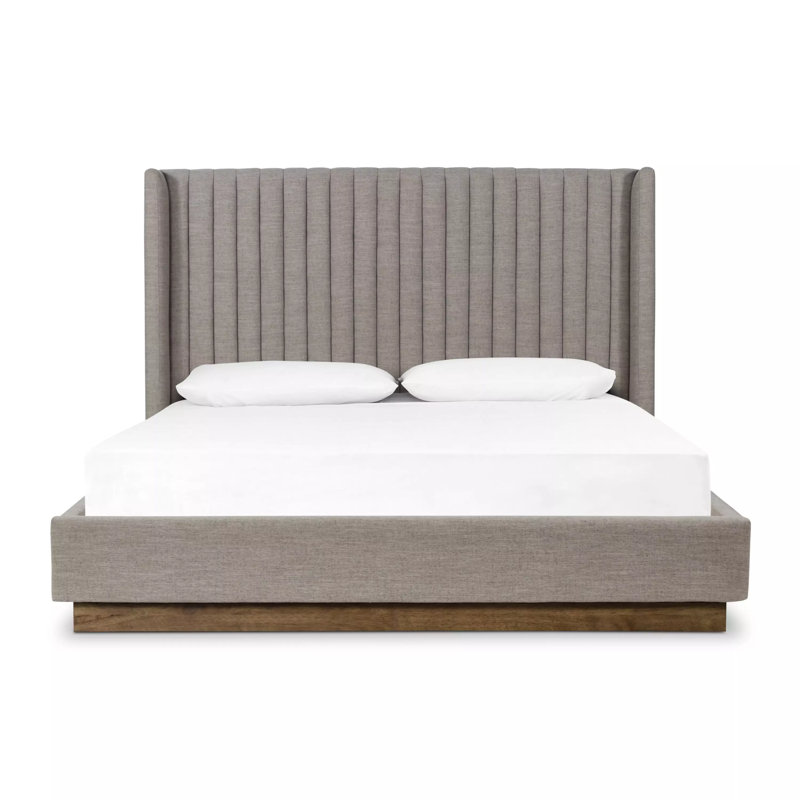 Lydia Upholstered Bed, King, Savile Flannel