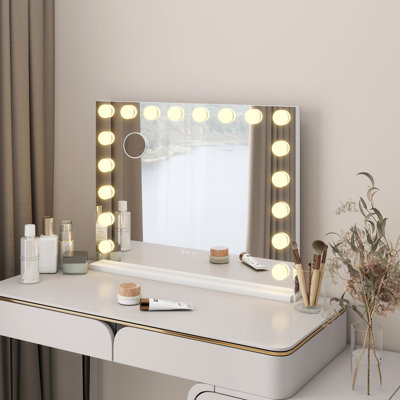 Benvida Frameless Lighted Wall Mounted Mirror