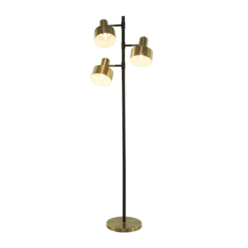 67'' Brass Tree Floor Lamp Set