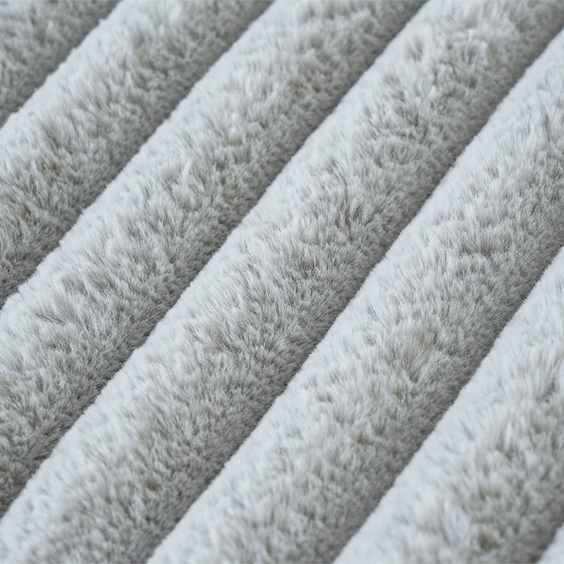 Canapé modulaire rembourré avec repose-pieds, Gris