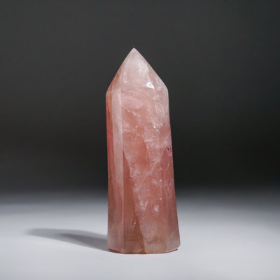 Rose Quartz Polished Point from Brazil (1.2 Lbs)
