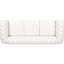 Accoudoirs roulés blancs, longueur 82,18 po, 3 places, revêtement en cuir Pu, rembourrage en mousse, structure en bois massif avec contreplaqué, canapé à 3 pieds en bouleau, extérieur, boucles à tirage profond décalées, uniformément supportées, couche de peinture-981384850